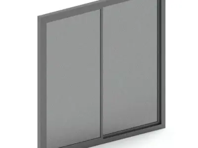 Sliding window 3D print model