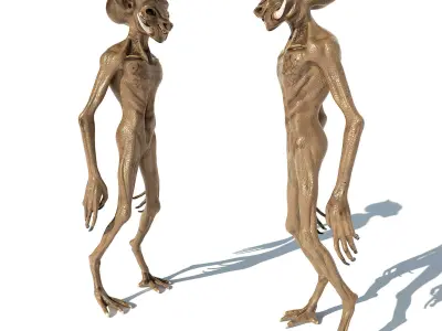 Alien Creature 2 Low-poly 3D model