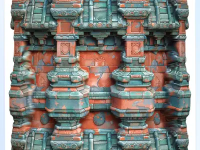 Stylized Wall Seamless Texture Texture