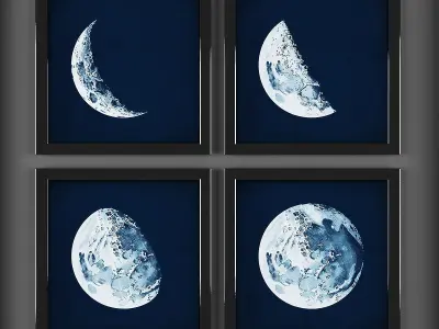 Picture Frames Low-poly 3D model