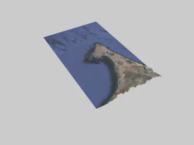 DAKAR City Low-poly 3D model