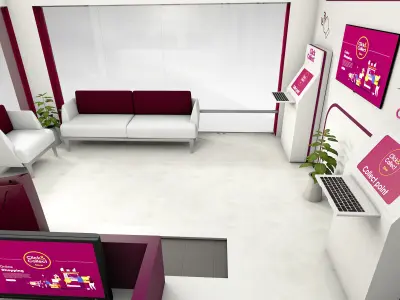 online parcels service store  3D model