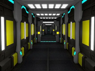Sci Fi Corridor    3D model