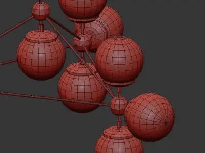 Modo Chandelier 3D model