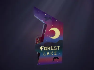 arcade game Low-poly 3D model