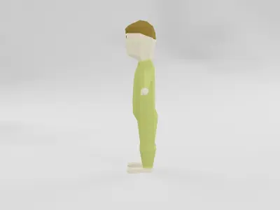 Boy in pajama Free 3D model