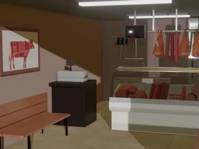 Butcher Shop 3D model