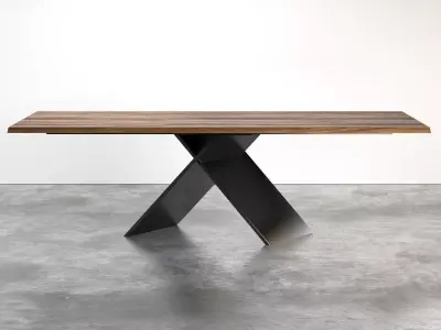 Ax dining table with x base 3D model