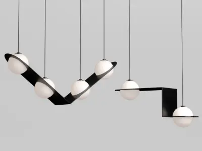 Laurent suspension light collection 3D model