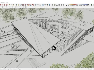 Sketchup Cultral Center F6 3D model