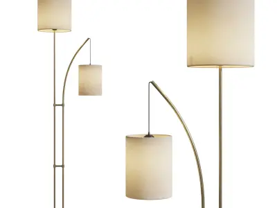 Malina 74 Bronze Torchiere Floor Lamp Low-poly 3D model