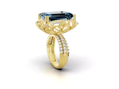 Diamond ring Jewellery For Women 3D print model purchase