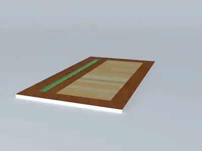 Brown door 3D model purchase