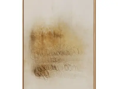 Abstract Painting Frame set 3D model 881