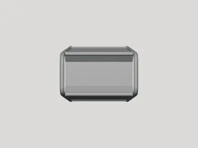 Metal Frame Sign Stand - Geometry Only No Textures No Materials 3D model