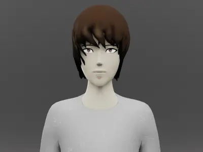 Light Yagami Kira Death note Free 3D model