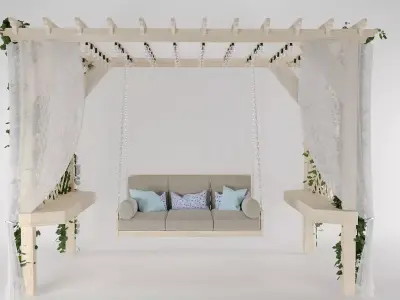 Garden swing 3D model