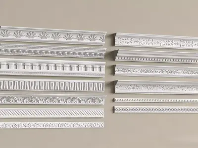 Gypsum molding 3D model