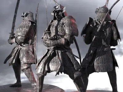 Samurai Warrior Elden Ring inspired 2 3D model