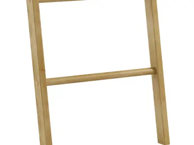 Floor hanger Torsi-1 Wood Low-poly 3D model