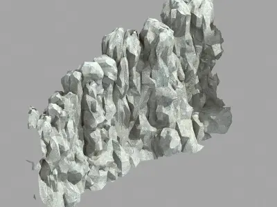 Stone wall 69 3D model