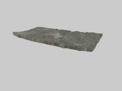 Diyarbakir City Low-poly 3D model