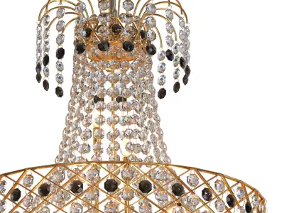 S S Traders Big Size Crystal Chandelier Ceiling Lamp 3D model