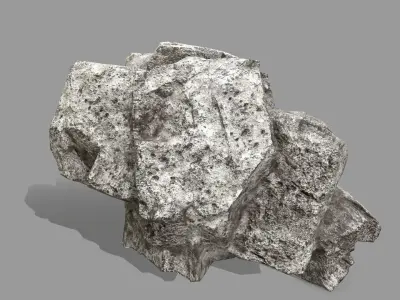 Rock Set Low-poly 3D model