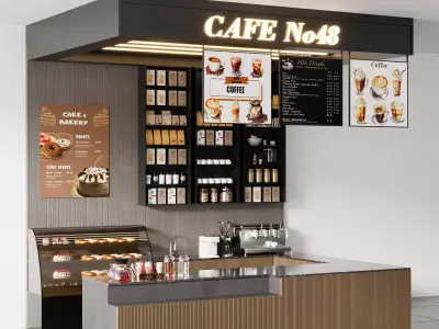 CAFE BAR NO35 A 3D model