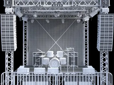 Mini Concert Stage 2 3D model