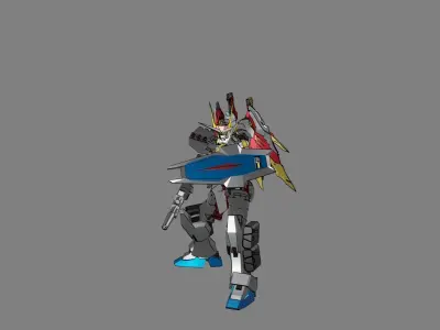 Attacker Gundam 19 A 3D model