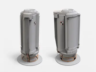 sci-fi Architecture kitbash 26 3D model