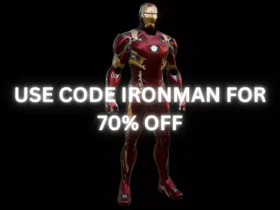 Iron Man Mark 46 - Fully Textured and Rigged 3D model 3D model