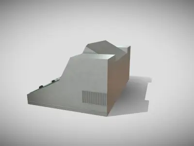 Retro Sci-Fi Panel 3D model