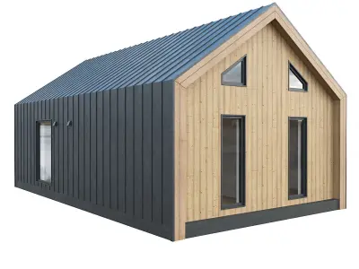 Barn House 09 3D model