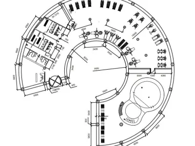 Diplom taipei international convention center - floor plan 3D model