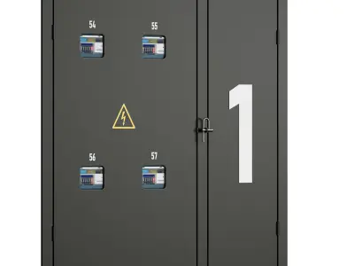 Access electrical panel 3D model