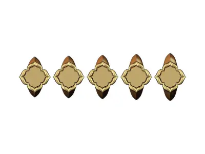 Engravable flower shaped window signet ring US sizes 5to9 3D print model
