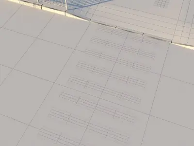 Sity street Low-poly 3D model