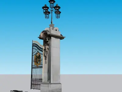 Modern Gates collection Low-poly 3D model Low-poly 3D model