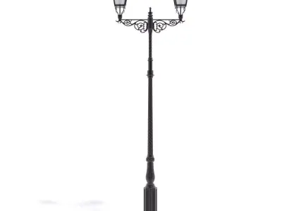 Cast Iron Street Lamp 3D model