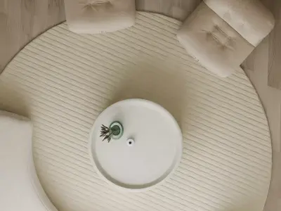 Warm and cozy indoor living room Free 3D model