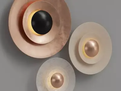  Deva Wall Light Low-poly 3D model