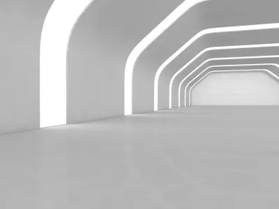 Sci Fi Warehouse 3D model 5