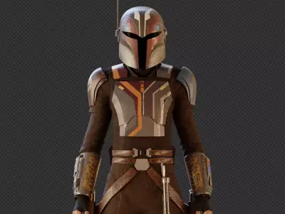Sabine Wren from Ahsoka serie 3D model