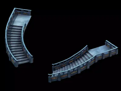 Moon City - Stairs 3D model