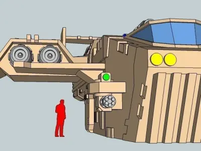 6mm and 8mm ThunderSquak Dropship 3D print model