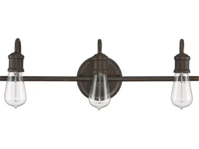 Okehampt Light Bronze Vanity Light 3D model