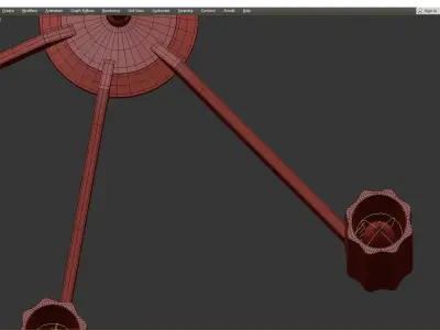 ASPIRE CHANDELIER Low-poly 3D model