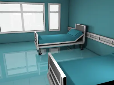 Hospital Room 3D model